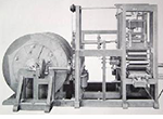 Steam-powered printing press